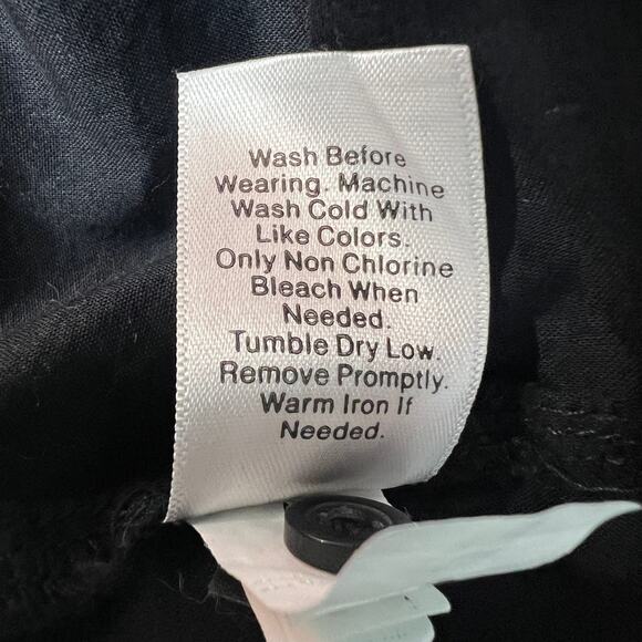 Croft & Barrow Top Women 3X 100% Cotton Eyelet Button Front Breathable Dark Boho - Picture 10 of 14